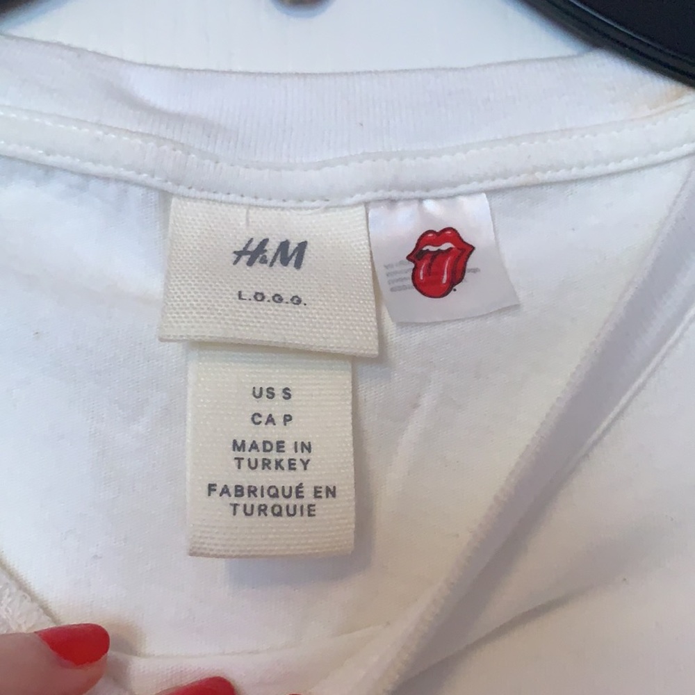H&M cropped Rolling Stones T-shirt - Picture 3 of 4